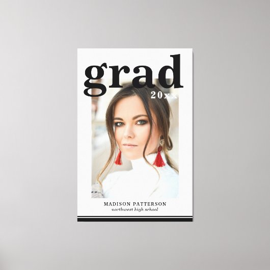 Fotogradatiepartij Elegant modern script Canvas Afdruk (Voorkant)