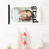 Fotogradatiepartij Elegant modern script Spandoek (Insitu)