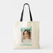 Fotogradatiepartij Elegant modern script Tote Bag (Achterkant)