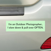 Fotografe Bumpersticker (Op auto)