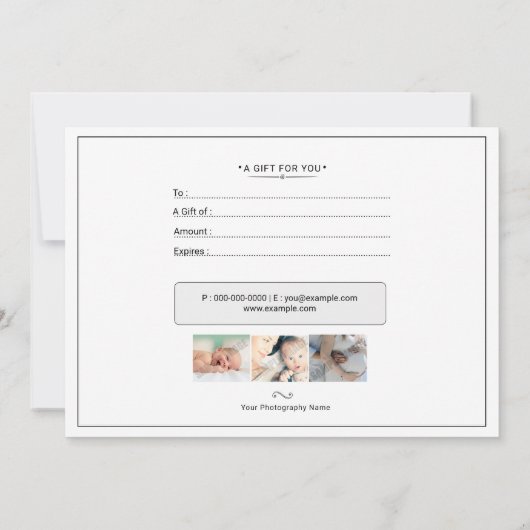 Fotografe cadeaubon (Achterkant)