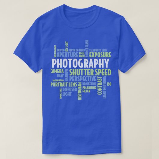 Fotografe cadeaus fotografie camera t-shirt (Design voorkant)