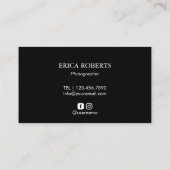 Fotografe camera Geel hart Fotografie Visitekaartje (Achterkant)