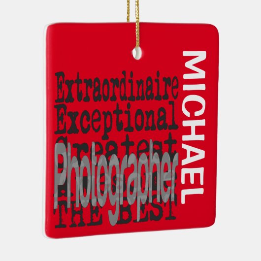 Fotografe Extraordinaire CUSTOM Keramisch Ornament (Rechts)