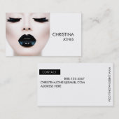 ☐ Fotografe-Haarstylist-Model Moderne headeigensch Visitekaartje (Voorkant / Achterkant)