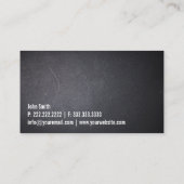 Fotografe minimalistische gebold tekst fotografie visitekaartje (Achterkant)