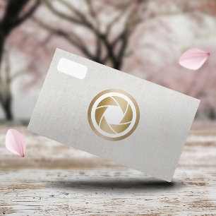 Fotografe moderne camera elegante fotografie visitekaartje