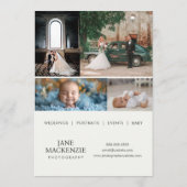 fotografe | Prijslijstservices | Enkele kaart (Achterkant)