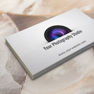 Fotografe professionele cameralens visitekaartje