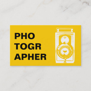 Fotografe Typografie  camera Fotografie Visitekaartje