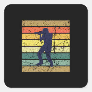 Fotografe Vintage Fotografie Vierkante Sticker