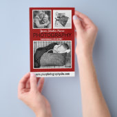Fotografe zakelijke handleiding met drie foto's flyer (Hand)
