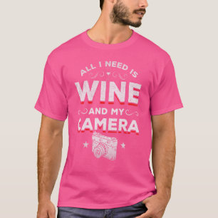 Fotografeer alles wat ik nodig heb is wijn en mijn t-shirt