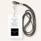 Fotografen Fotobedrijf Sjabloon-ID Badge (Achterkant met draagriem)