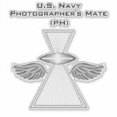 Fotografe's Mate (PH) w/wings Sticker (Voorkant)