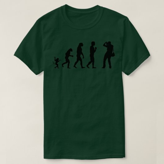 Fotografher and the evolution t-shirt (Design voorkant)