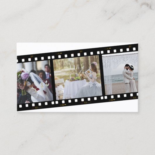 Fotografie Aangepaste foto Modern Unieke Visitekaartje (Voorkant)