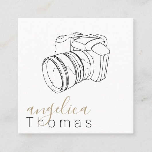 Fotografie | artiest | ontwerper | Content Creator Vierkante Visitekaartje (Voorkant)