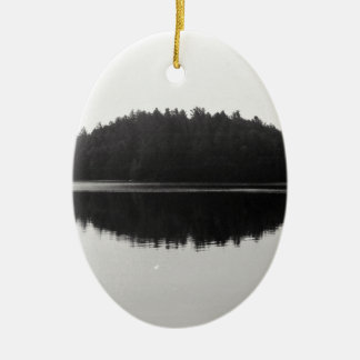 Fotografie bij het meer van Adirondack Keramisch Ornament