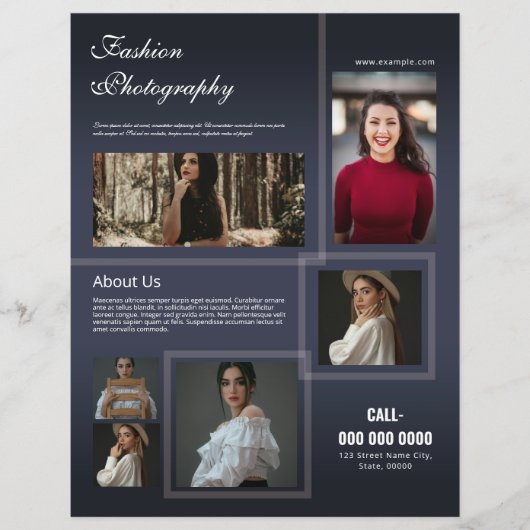 Fotografie brochure Sjabloon (Voorkant)