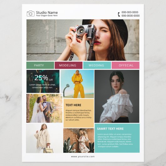 Fotografie brochure Sjabloon (Voorkant)