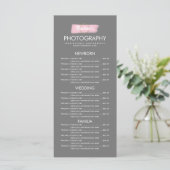 Fotografie Business Gold Logo Brush Stroke roze  Menu (Staand voorkant)