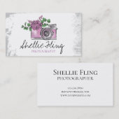 Fotografie Camera floral Visitekaartje (Voorkant / Achterkant)