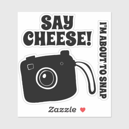 Fotografie camera Funny Sayings Sticker (Vel)