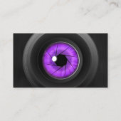 Fotografie Camera Lens Amethist Eye Visitekaartje (Achterkant)
