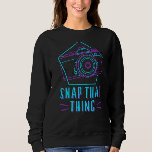 Fotografie Camera Lens Retro Snap dat ding Trui