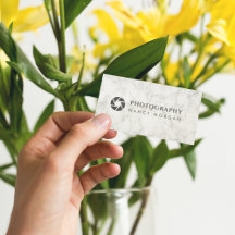 Fotografie Camera Lens Wit Marmer