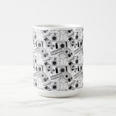 Fotografie camera's in zwart-wit koffiemok (Center)