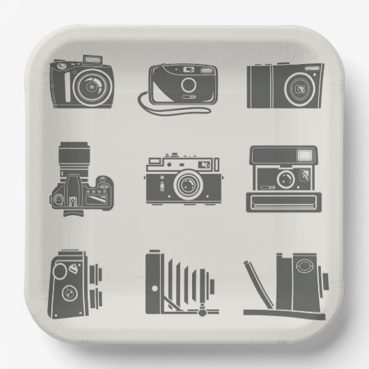  fotografie camera's papieren bordje (Voorkant)