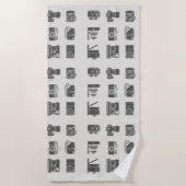  fotografie camera's strandlaken (Voorkant)