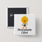 Fotografie Chick Button (Voorkant /achterkant)