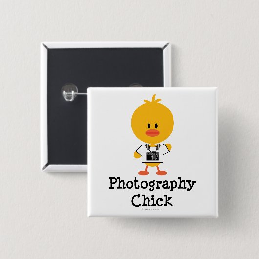 Fotografie Chick Button (Voorkant /achterkant)