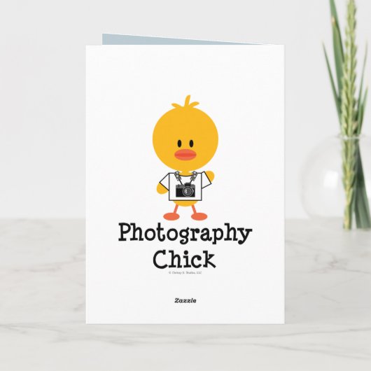 Fotografie Chick Wenskaart Kaart (Achterkant)