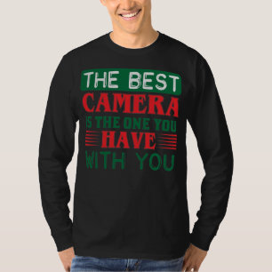 Fotografie citeert de beste camera is u t-shirt