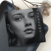 Fotografie Clean Script Photo Professional Vierkante Visitekaartje