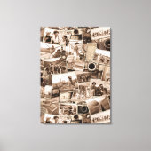  Fotografie Collage Sepia ID1066 Canvas Afdruk (Voorkant)