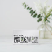 Fotografie Cutout - White Visitekaartje (Staand voorkant)