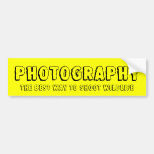 Fotografie, de beste manier om wilde dieren op te bumpersticker
