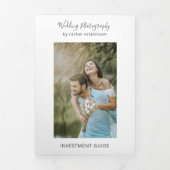 Fotografie Elegant Pastel Blue-drievoudig brochure Drieluik Kaart (Cover)