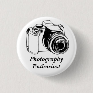 Fotografie enthousiast ronde button 3,2 cm
