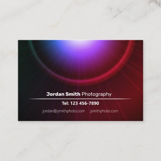 Fotografie Euro-Visitekaartje Visitekaartje (Voorkant)