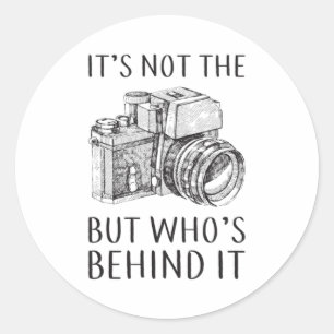 Fotografie Fotograaf Camera Grappig geschenk idee Ronde Sticker