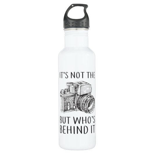 Fotografie Fotograaf Camera Grappig geschenk idee Waterfles (Voorkant)