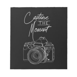 Fotografie fotograaf voor fotografie van het momen notitieblok