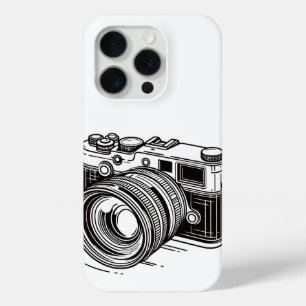 Fotografie Fotograaf Zwart DSLR Camera iPhone 15 Pro Case