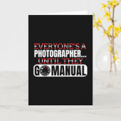 Fotografie - Go Manual Camera Settings Quote Kaart (Gele Bloem)